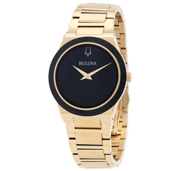 NWT Authentic Bulova Millennia Quartz Black Dial Men's Watch - Picture 1 of 3